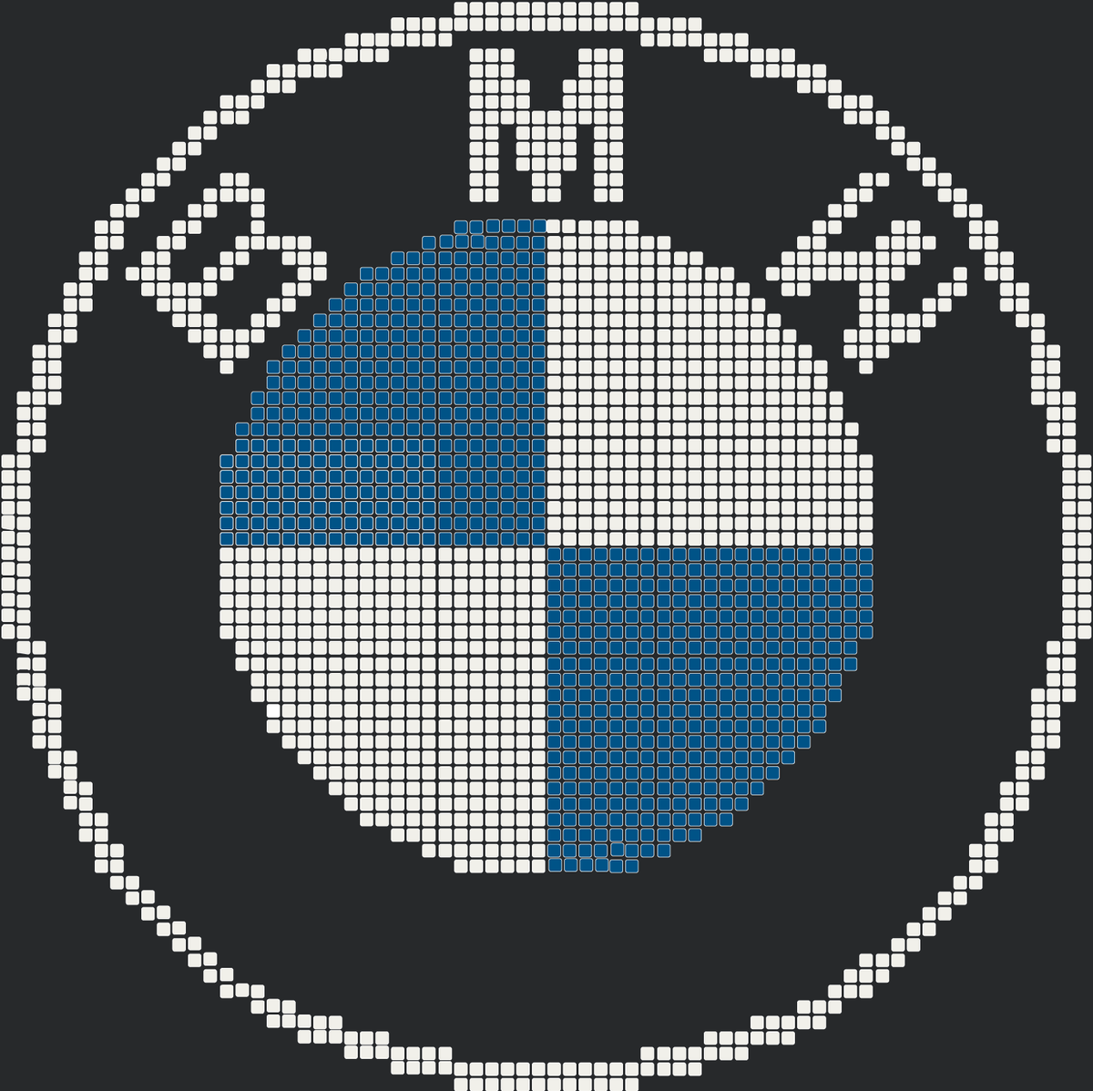 Mosaic Kit - BMW Ring - 5x5 Tiles mosaic kits Versoflor   