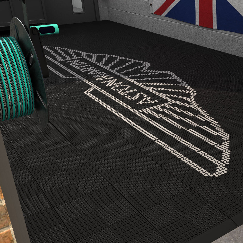 Aston Style Garage Floor Graphics Kit | Versoflor mosaic kits Versoflor