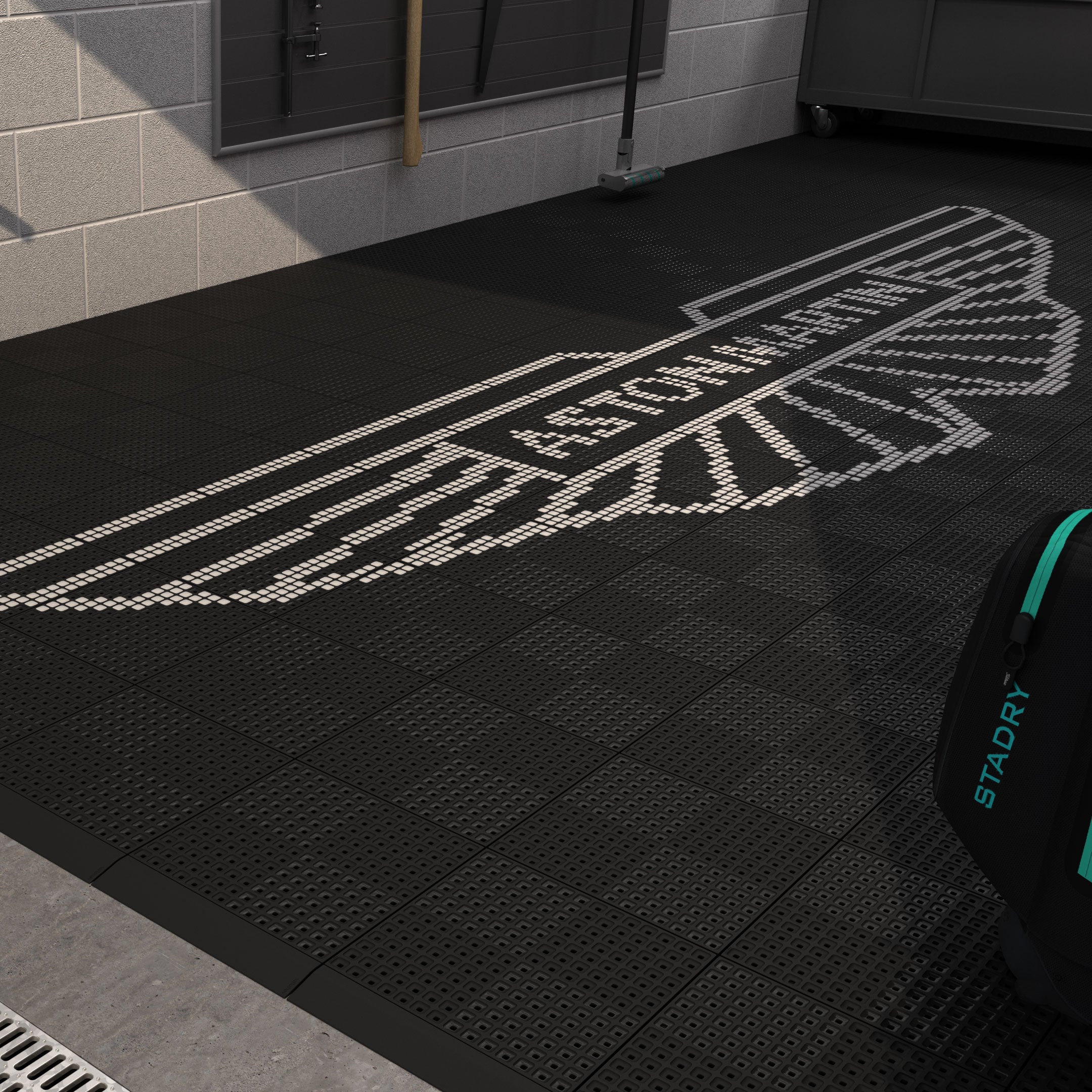 Aston Martin Style Graphics Upgrade Kit for your Garage Floor mosaic kits Versoflor