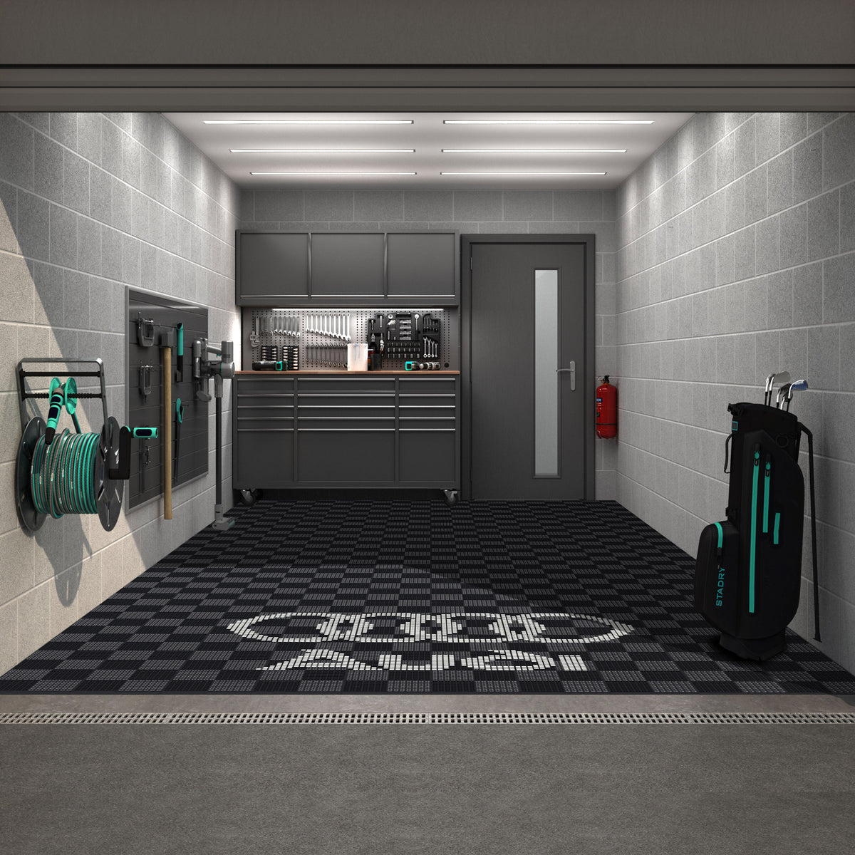 Audi Style Graphics Upgrade Kit for your Garage Floor