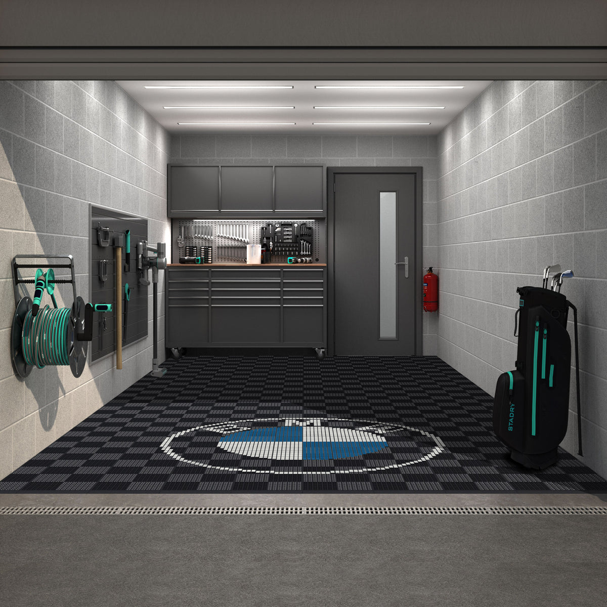 BMW Style Graphics Upgrade Kit for your Garage Floor