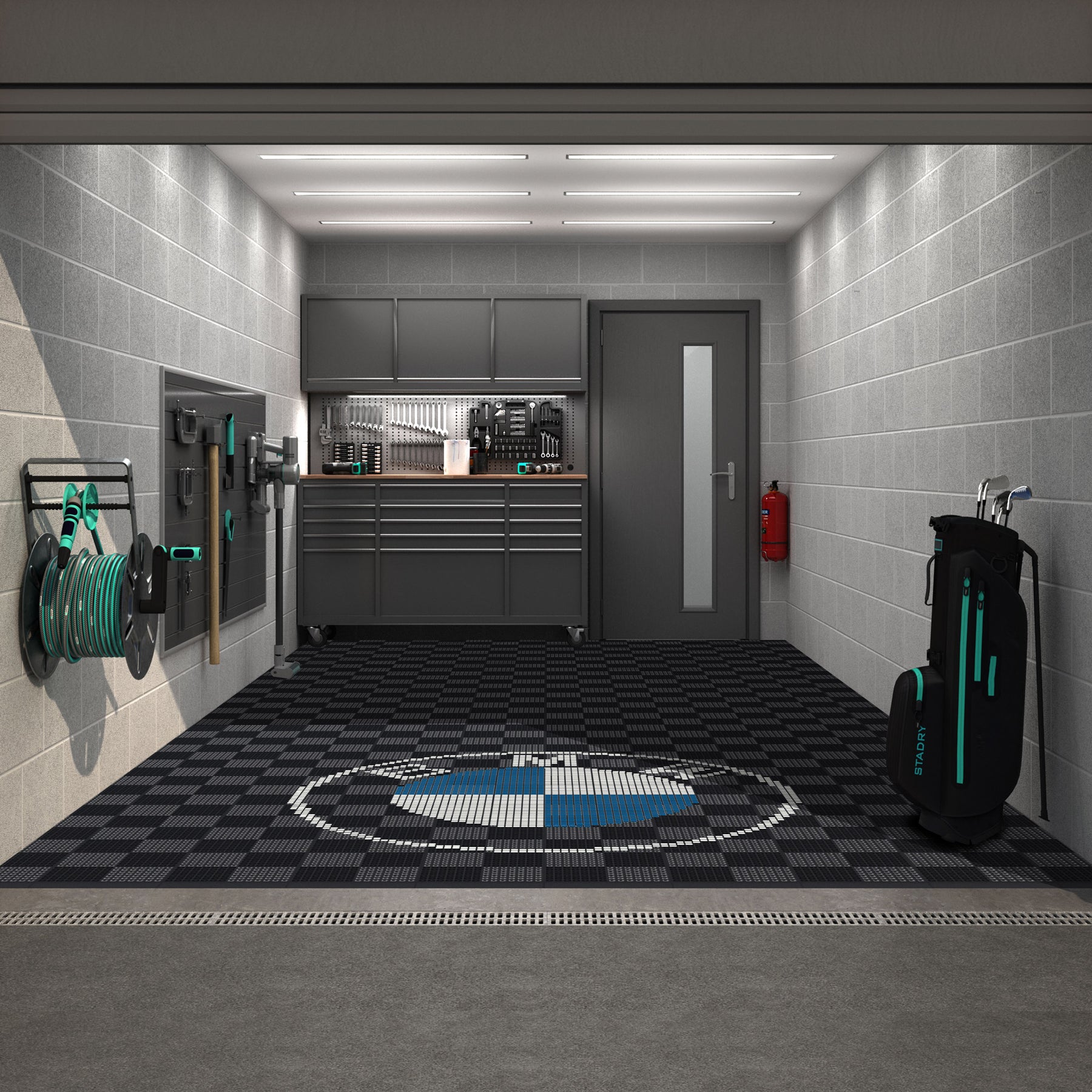 BMW Style Graphics Upgrade Kit for your Garage Floor