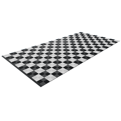 Checkered Floor design for your Single Garage Garage Flooring Pack Versoflor