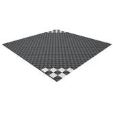 Full Double Garage Kit of Versoflor Upflor with Chequered Corners Design Garage Flooring Pack Versoflor