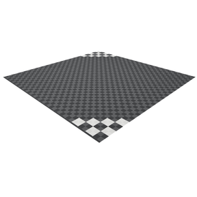 Full Double Garage Kit of Versoflor Upflor with Chequered Corners Design Garage Flooring Pack Versoflor