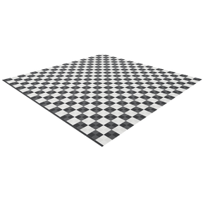 Full Double Garage Kit of Versoflor Upflor with Chequered Design Garage Flooring Pack Versoflor