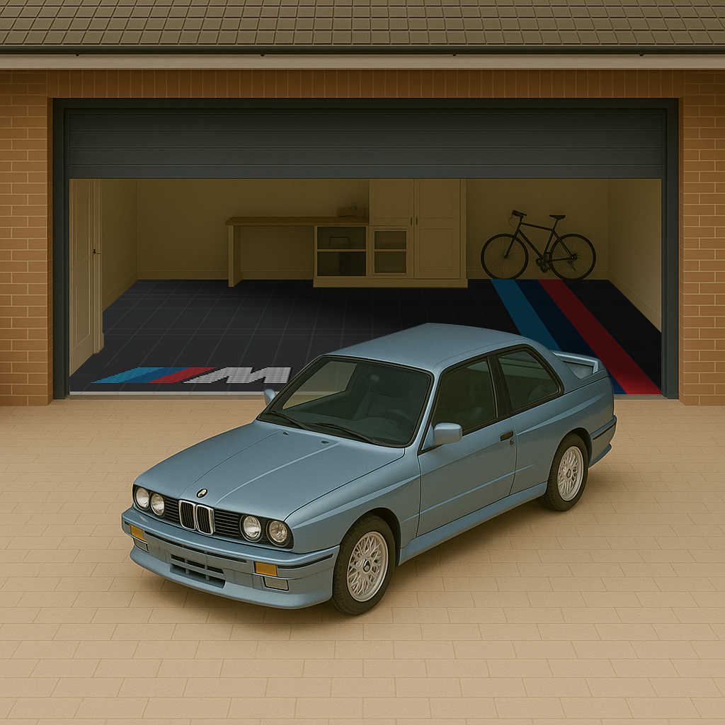 Versoflor UPFLOR Floor Tile Double Garage Floor Kit: BMW M Sport Charcoal Black Bundle Versoflor