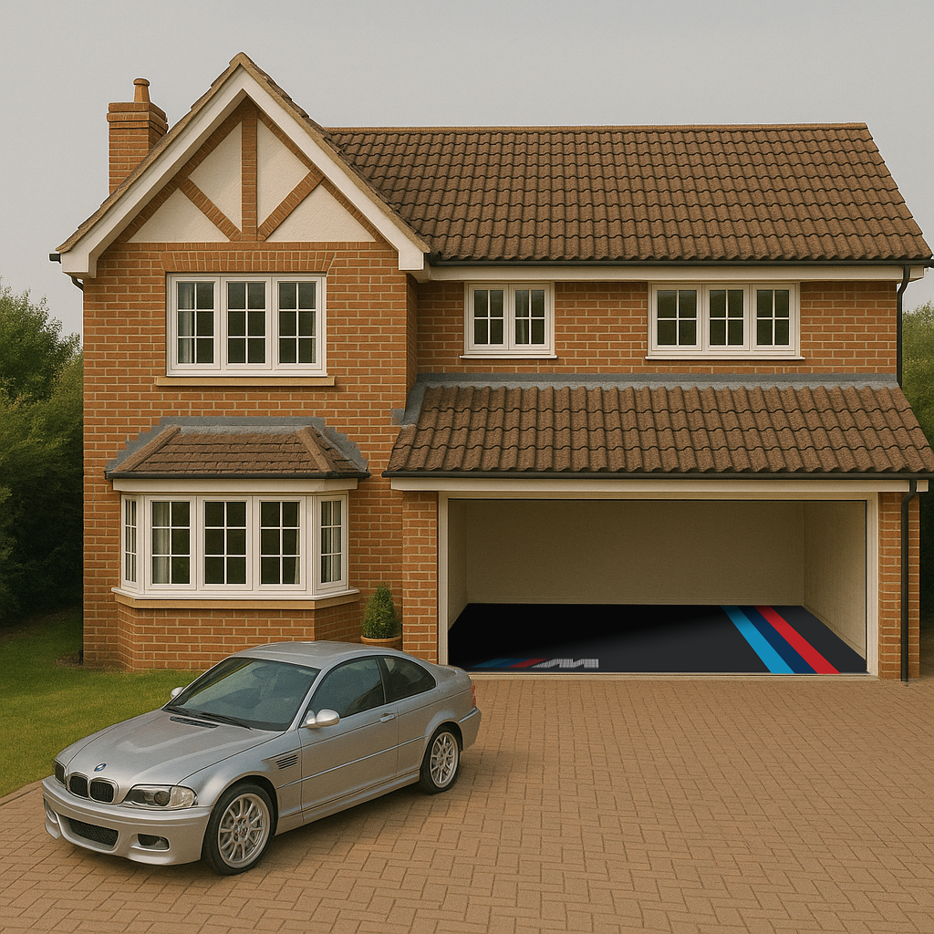 Versoflor UPFLOR Floor Tile Double Garage Floor Kit: BMW M Sport Charcoal Black Bundle Versoflor