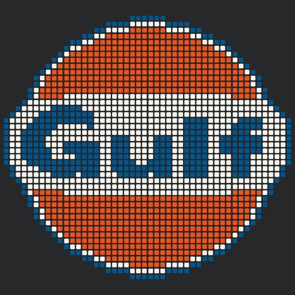 Gulf McQueen Style Graphics Upgrade Kit for your Garage Floor mosaic kits Versoflor