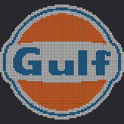 Large Gulf McQueen Style Graphics Upgrade Kit for your Garage Floor mosaic kits Versoflor