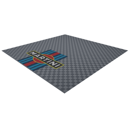Classic Martini Racing Style Double Garage Floor Design Bundle Versoflor
