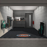 Gulf McQueen Style Graphics Upgrade Kit for your Garage Floor