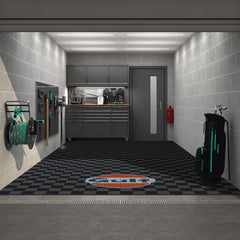 Gulf McQueen Style Graphics Upgrade Kit for your Garage Floor