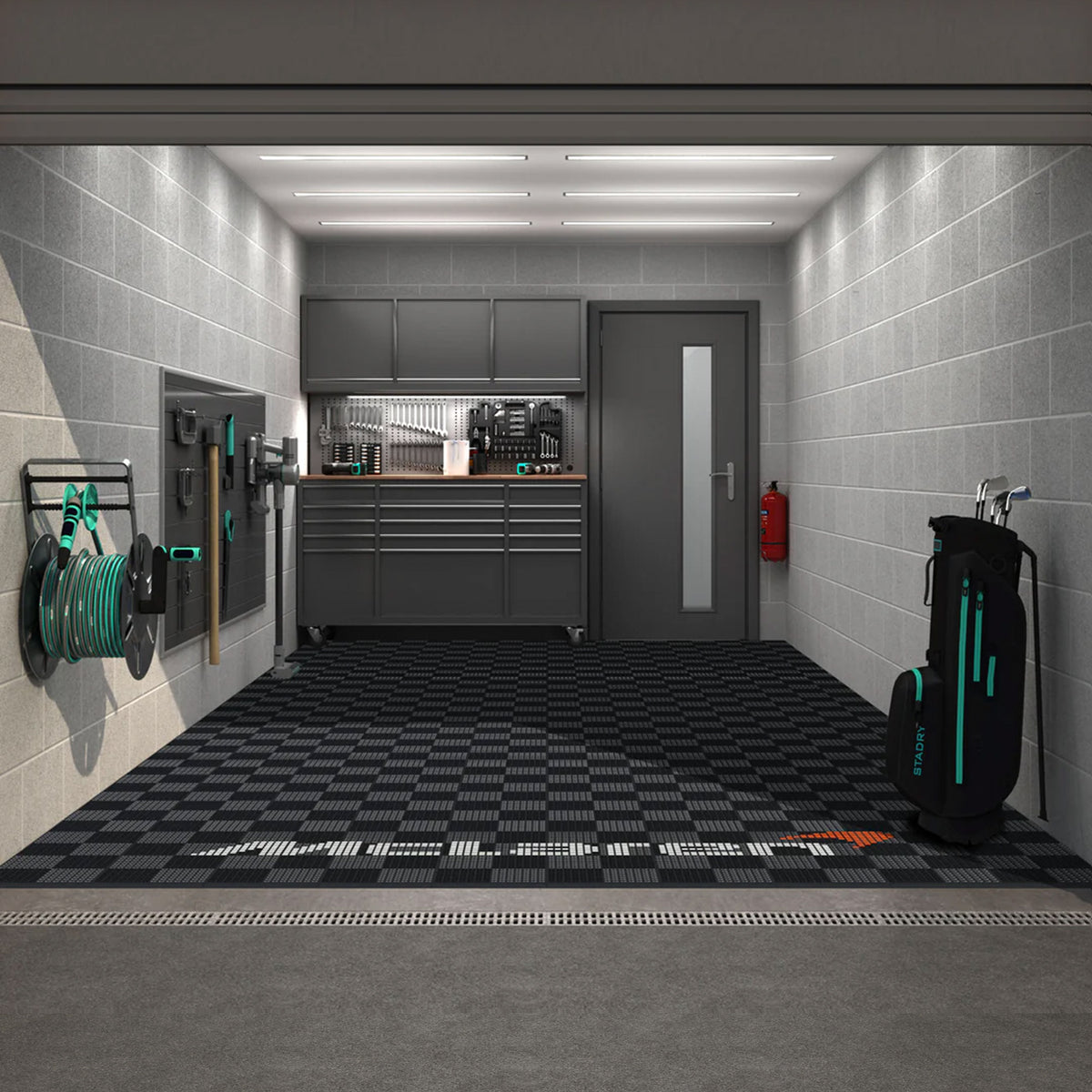 Mclaren Style Graphics Upgrade Kit for your Garage Floor