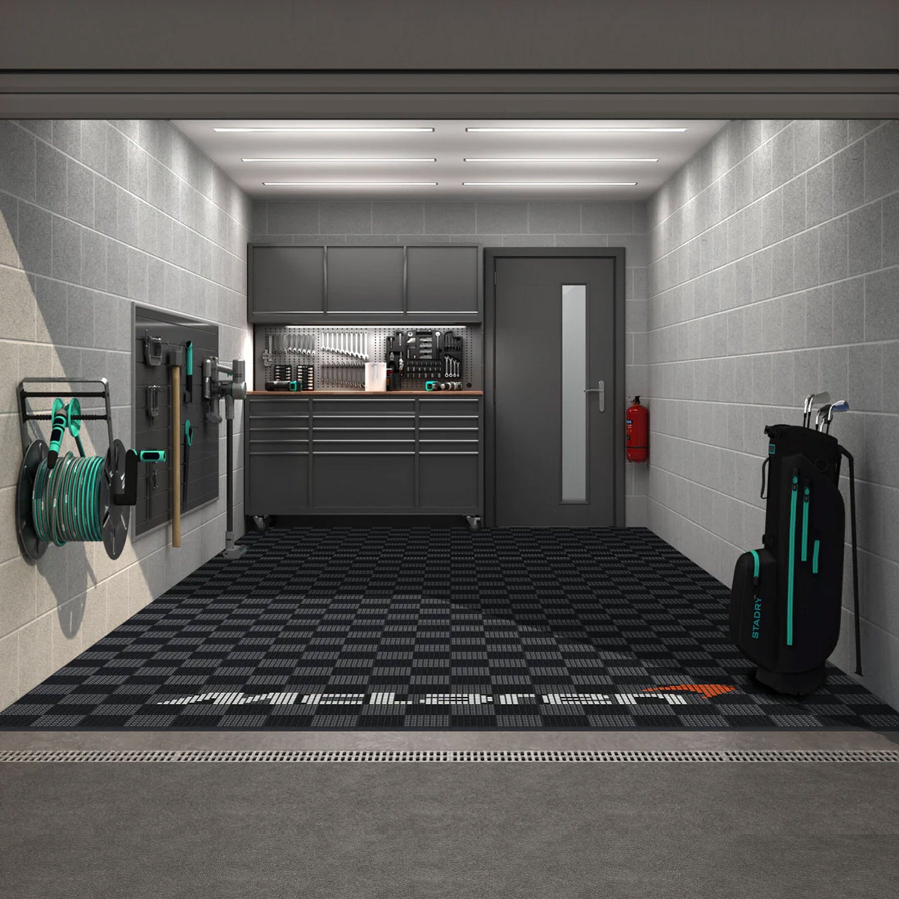 Mclaren Style Graphics Upgrade Kit for your Garage Floor