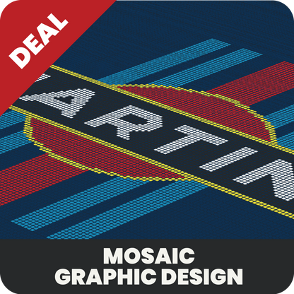 Classic Martini Racing Style Double Garage Floor Design Bundle Versoflor