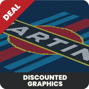 Martini Racing Inspired Complete Double Garage Kit with FREE Front Edges & Wheel Stops Bundle Versoflor