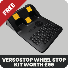 Classic Aston Martin Style Double Garage complete with Front Edges and Wheel Stops