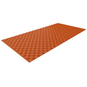 Single Colour - Full Garage Pack Kit of Upflor® Garage Flooring Pack Versoflor Single Garage - No LEDs Pumpkin Orange 