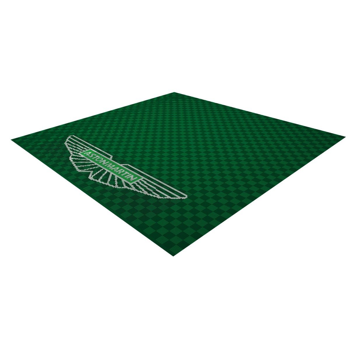Versoflor UPFLOR Floor Tile Double Garage Floor Kit: Racing Green Aston Martin