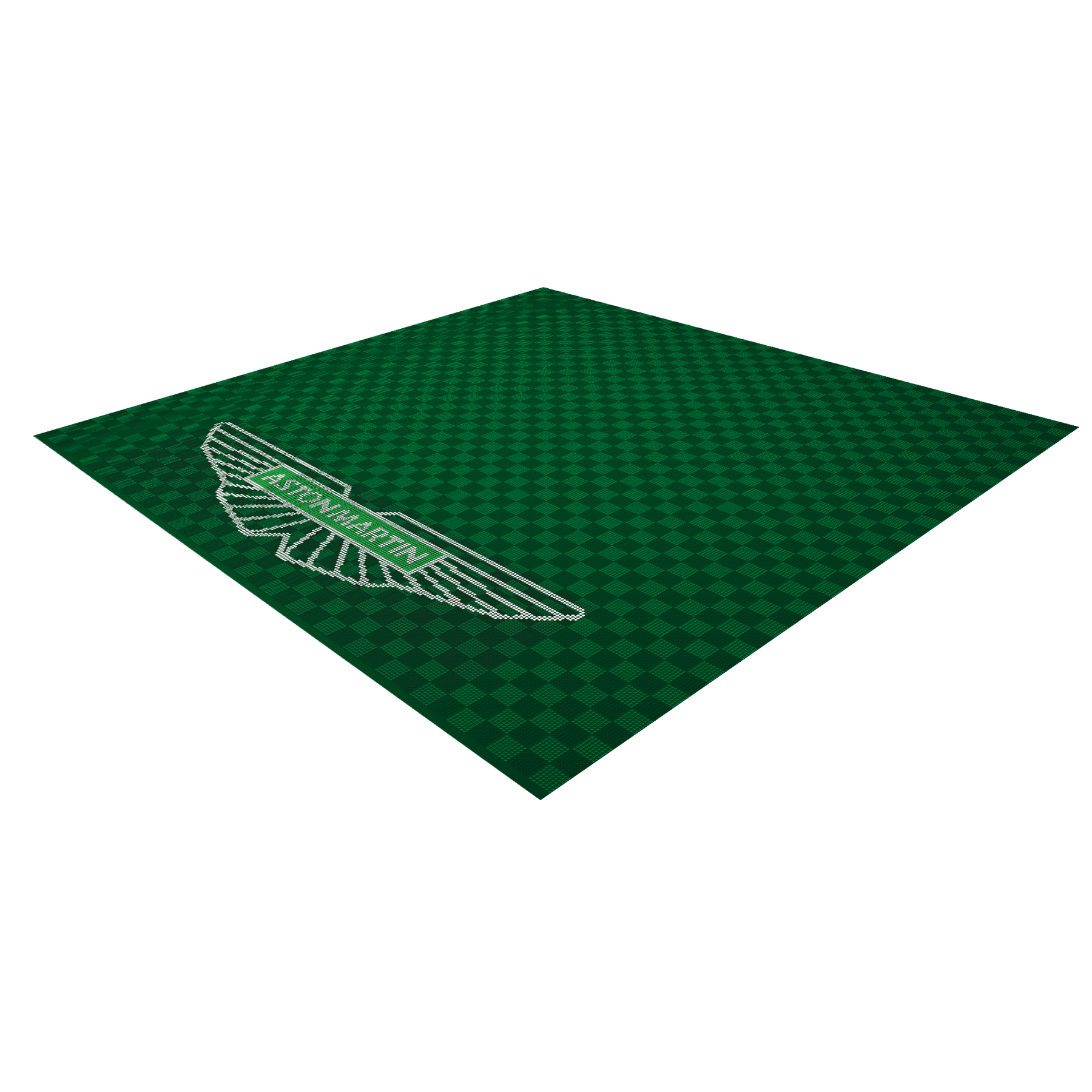 Versoflor UPFLOR Floor Tile Double Garage Floor Kit: Racing Green Aston Martin