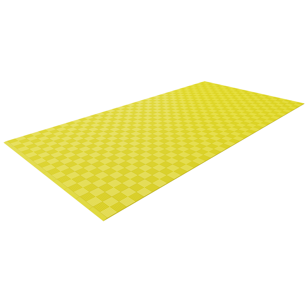 Single Colour - Full Garage Pack Kit of Upflor® Garage Flooring Pack Versoflor Single Garage - No LEDs Sulphur Yellow 