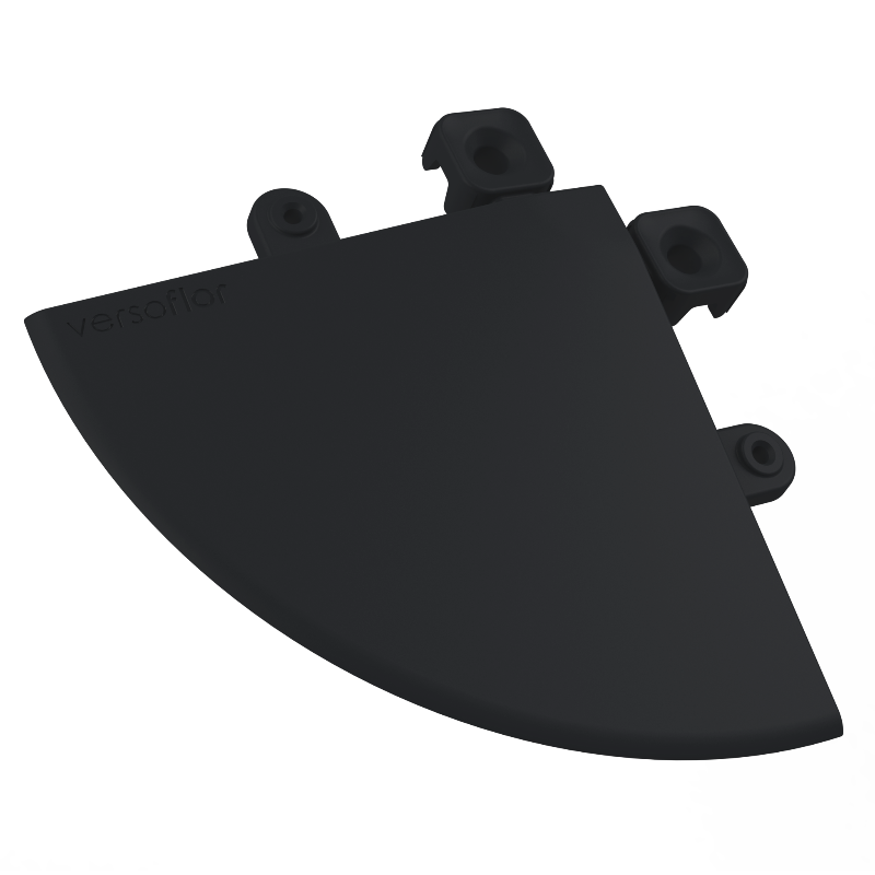 Garage Flooring Corner Ramp 100mm | Versoflor Edges and Corners Versoflor Charcoal Black