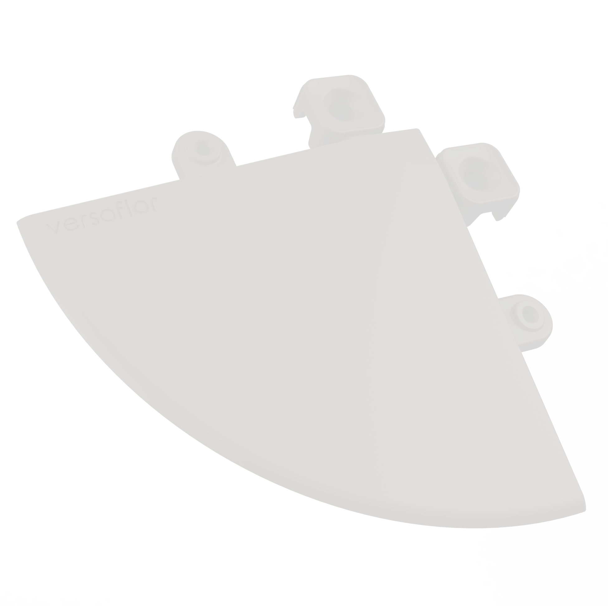 Versoflor Tile Corner Ramp 100mm Edges and Corners Versoflor Sail White