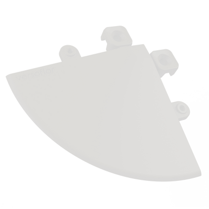 Versoflor Tile Corner Ramp 100mm Edges and Corners Versoflor Sail White