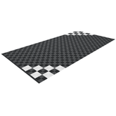 Full Garage Kit of Versoflor Upflor with Chequered Corners Design Garage Flooring Pack Versoflor