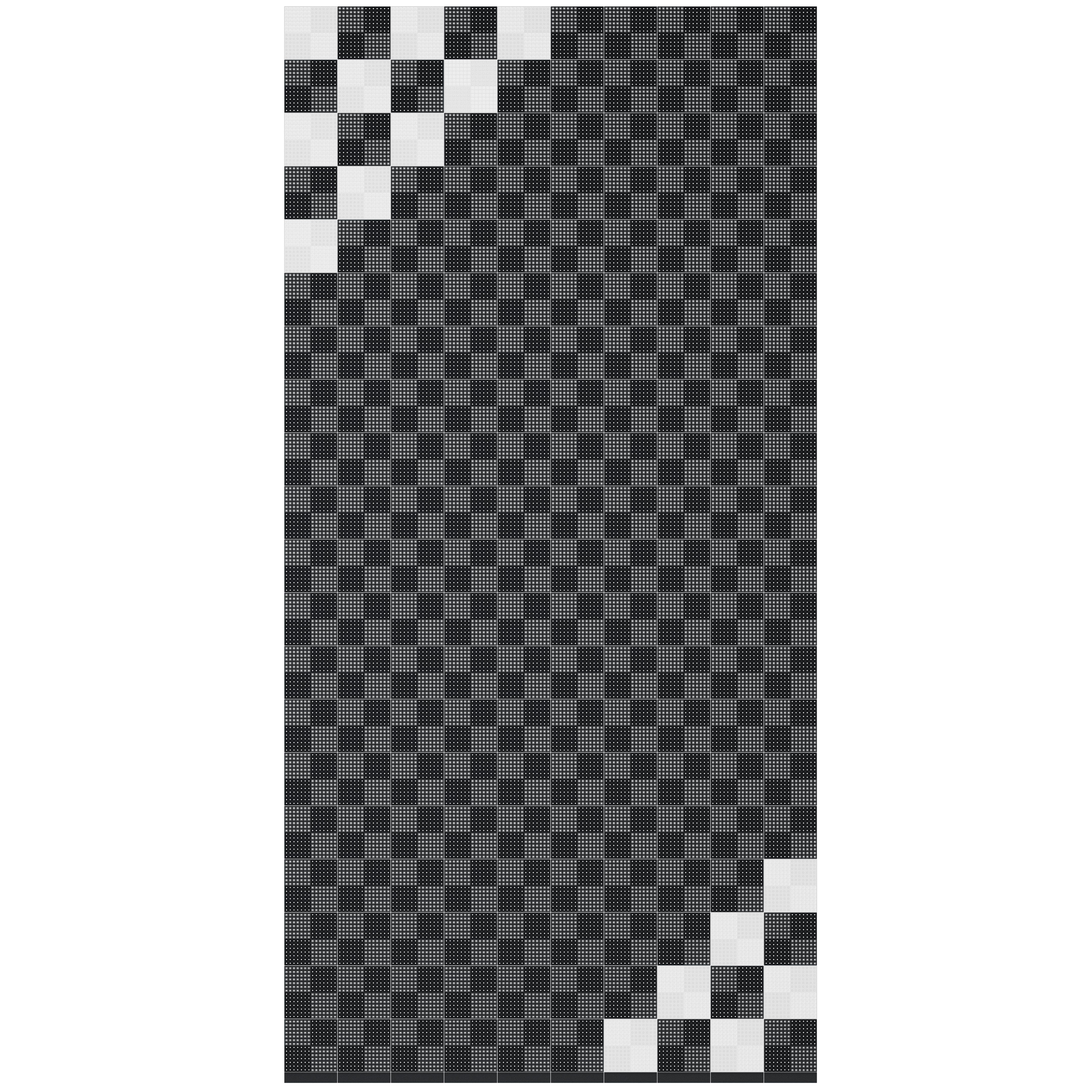 Chequered Corner Styled Single Garage Floor Kit Garage Flooring Pack Versoflor