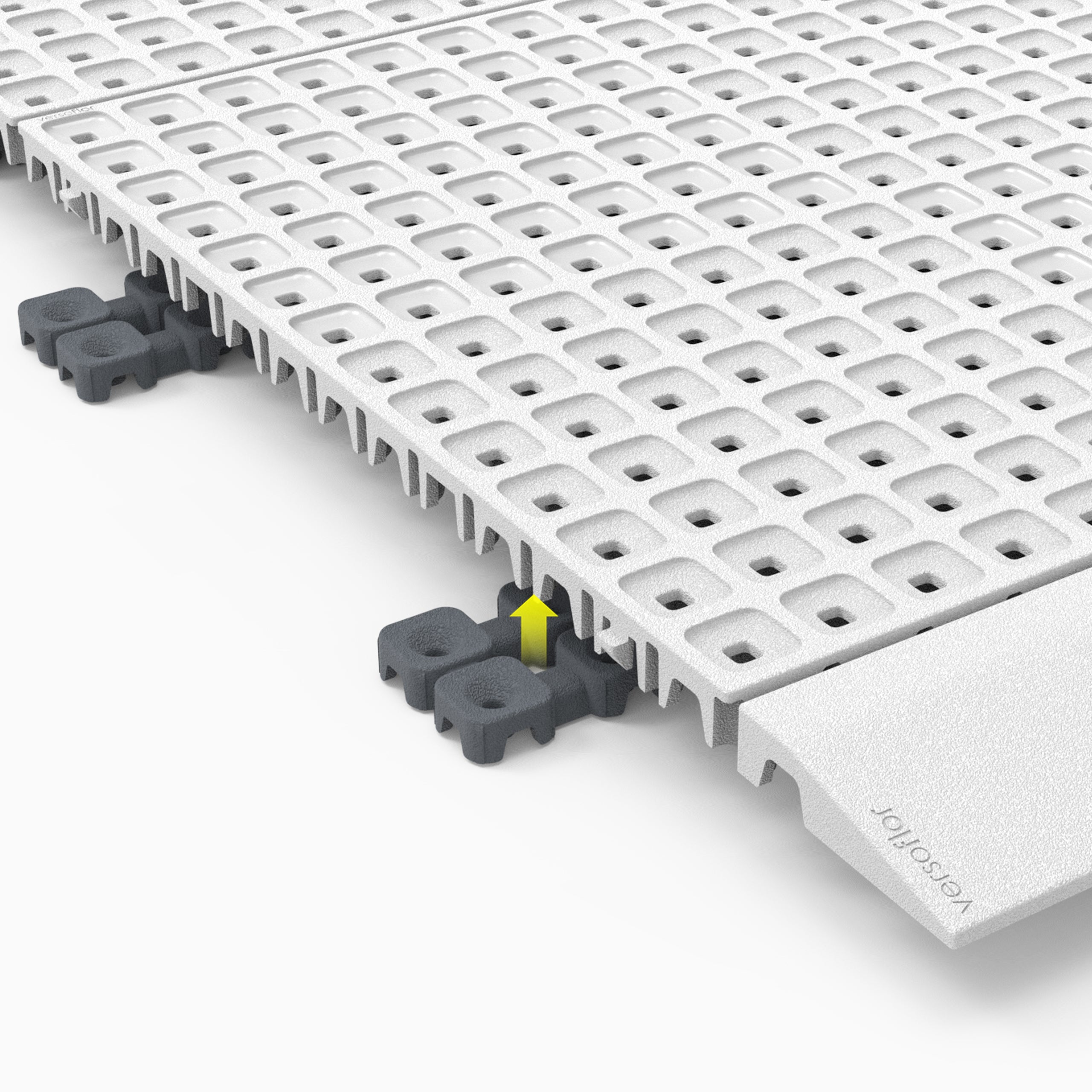 Versoflor Interlocking Floor Tile Connectors Pack of 10 Connectors and Clips Versoflor