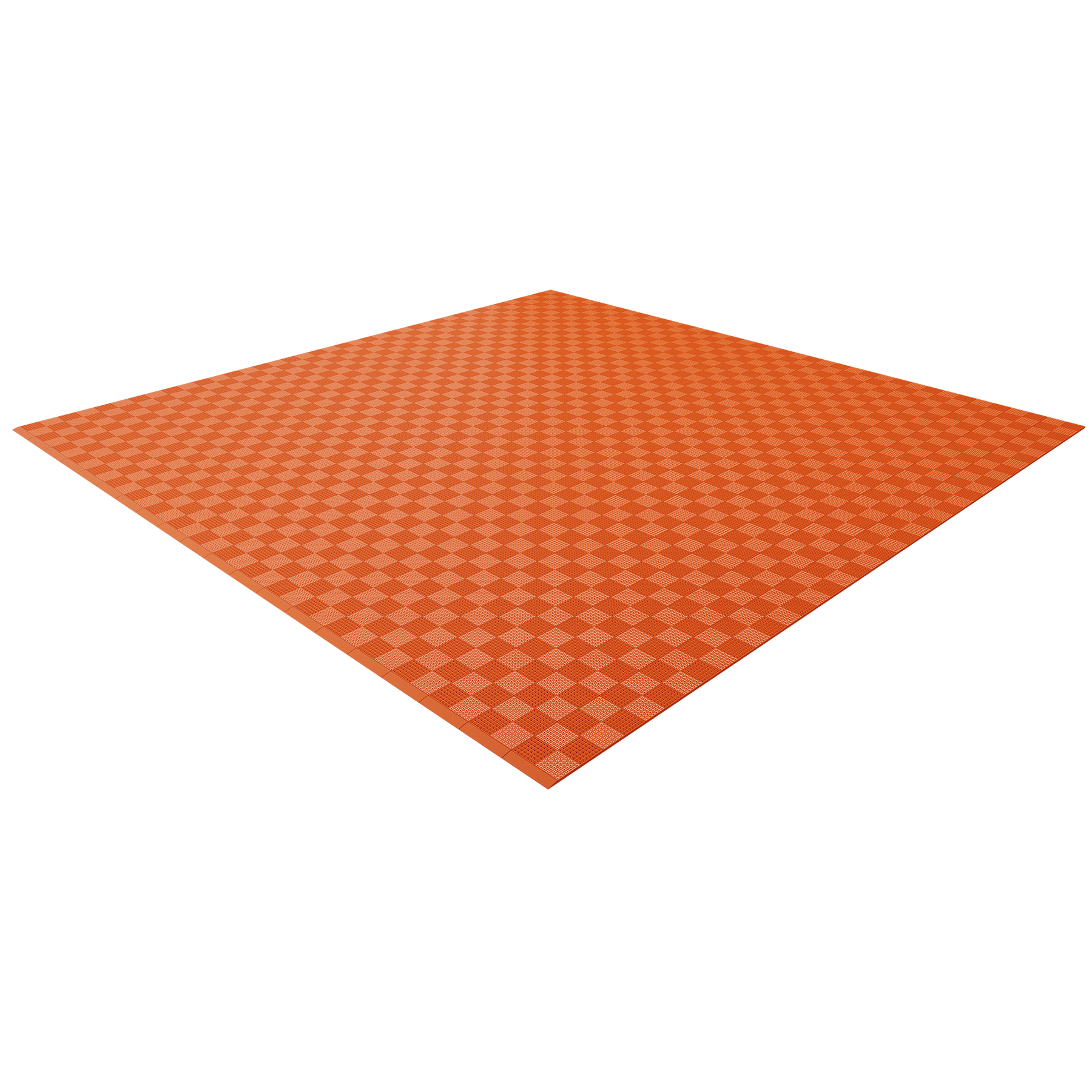 Single Colour - Full Garage Pack Kit of Upflor® Garage Flooring Pack Versoflor Double Garage - No LEDs Pumpkin Orange 