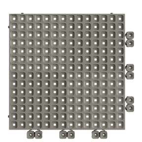 UPFLOR® - Interlocking Floor Tile Mid Grey (pack of 9) Tiles - Upflor versoflor-ltd   