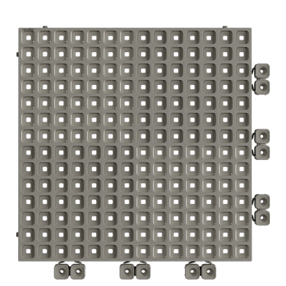 UPFLOR® - Interlocking Floor Tile Mid Grey (pack of 9) Tiles - Upflor versoflor-ltd   