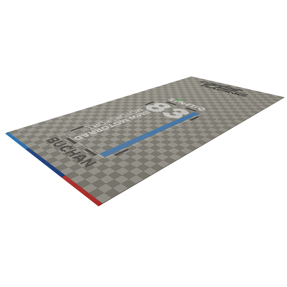 Synetiq BMW TAS Racing - Danny Buchan - Garage Floor Pack Garage Flooring Pack Versoflor 6x3m Single Garage with LEDs  