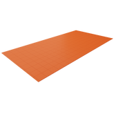 Single Colour - Full Garage Pack Kit of Taskflor® Garage Flooring Pack Versoflor Single Garage - No LEDs Pumpkin Orange 